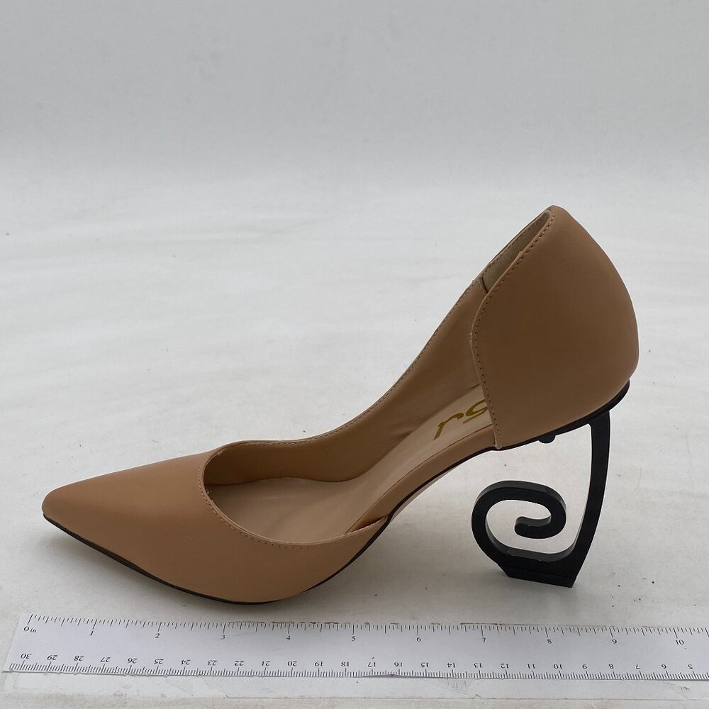 Fsj Comfort Pointed Toe Pumps For Women Black High Heel Dorsay Slip On Party Pro View 2
